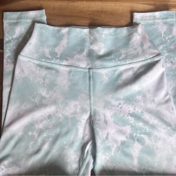 Kavala Seafoam Green-Blue Tie Dye High Waist Leggings - Picture 7 of 14